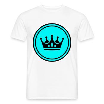 Krone Symbol - Männer T-Shirt - Weiß - Vorne - AI Model Male 178 dark (178cm)