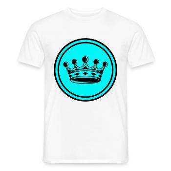 Krone Silhouette icon - Männer T-Shirt - Weiß - Vorne - AI Model Male 178 dark (178cm)
