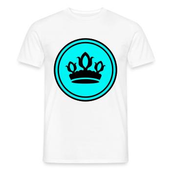 Krone Silhouette - Männer T-Shirt - Weiß - Vorne - AI Model Male 178 dark (178cm)
