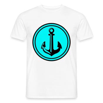 Anchor Icon Icon - Men's T-Shirt - white - Front - AI Model Male 178 dark (178cm)