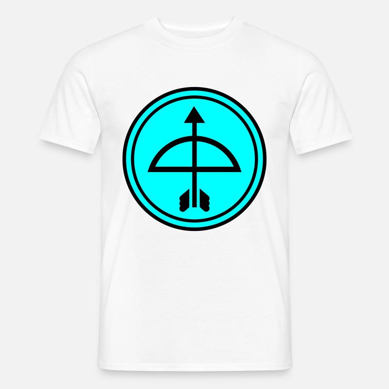Pfeil und Bogen - Männer T-Shirt - Weiß