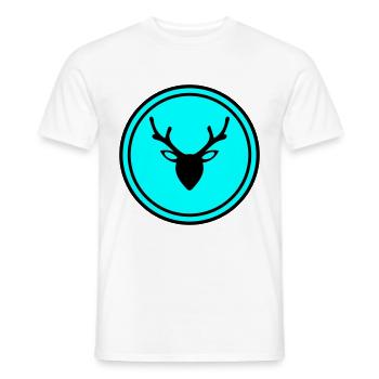 Deer Deer icon - Men's T-Shirt - white - Front - AI Model Male 178 dark (178cm)
