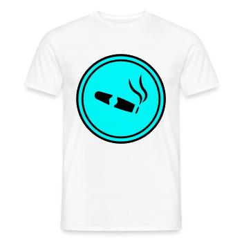 Cigar Symbol - Men's T-Shirt - white - Front - AI Model Male 178 dark (178cm)