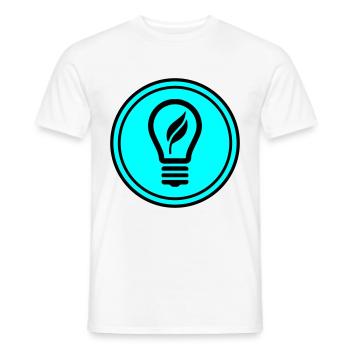Glühbirne Symbol - Männer T-Shirt - Weiß - Vorne - AI Model Male 178 dark (178cm)