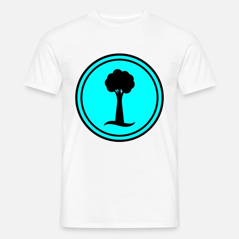 Baum Symbol - Männer T-Shirt - Weiß