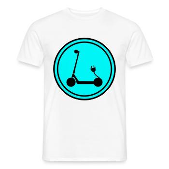 E-roller Icon - Männer T-Shirt - Weiß - Vorne - AI Model Male 178 dark (178cm)