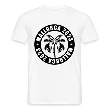 Majorque 2023 - T-shirt homme - blanc - Devant - AI Model Male 178 dark (178cm)