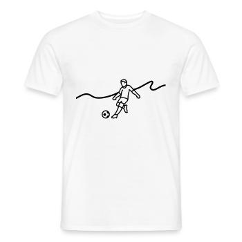 Fussballspieler - Männer T-Shirt - Weiß - Vorne - AI Model Male 178 dark (178cm)