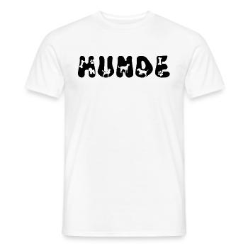 Lustige Hunde in Buchstaben - Männer T-Shirt - Weiß - Vorne - AI Model Male 178 dark (178cm)