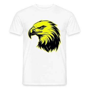 Adler Kopf Porträt Symbol - Männer T-Shirt - Weiß - Vorne - AI Model Male 178 dark (178cm)