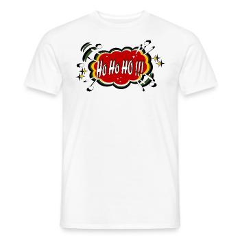 Ho Ho Ho Noël - T-shirt homme - blanc - Devant - AI Model Male 178 dark (178cm)