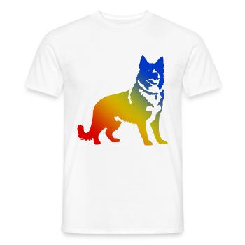 Akita Inu Dog - Men's T-Shirt - white - Front - AI Model Male 178 dark (178cm)
