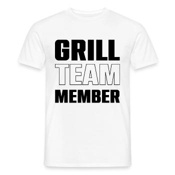 Grill Team - Männer T-Shirt - Weiß - Vorne - AI Model Male 178 dark (178cm)