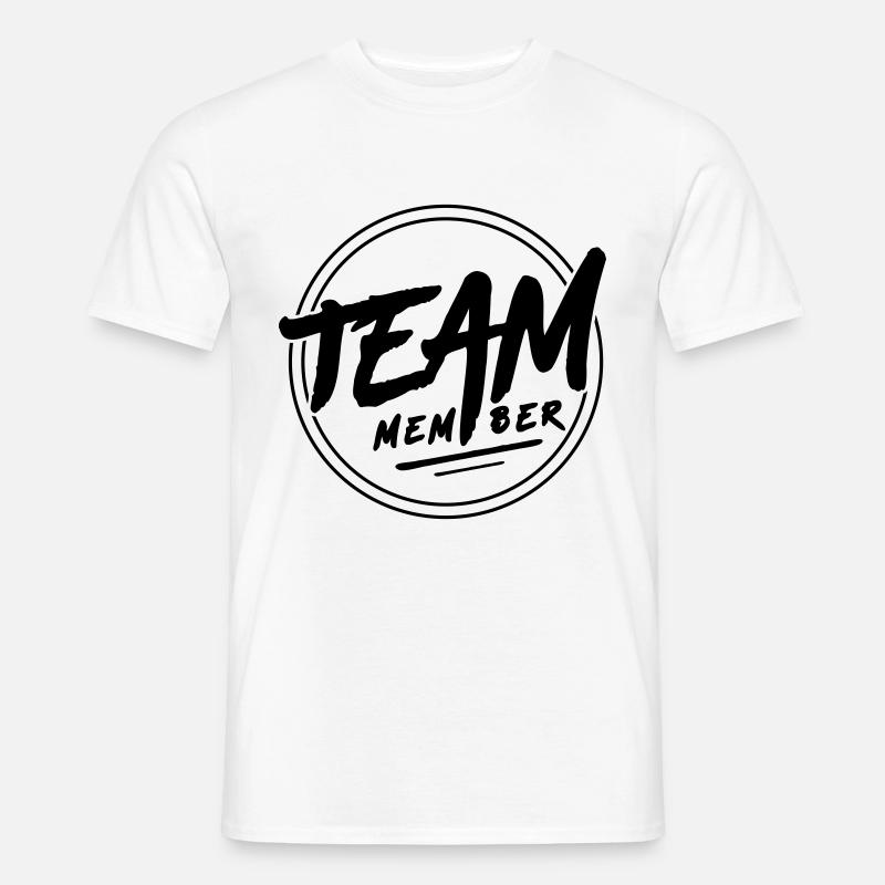 Emblème du membre de l’équipe - T-shirt homme - blanc