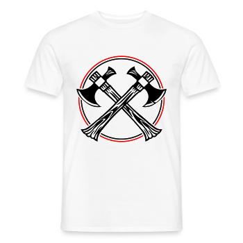 Axe Icon - Men's T-Shirt - white - Front - AI Model Male 178 dark (178cm)