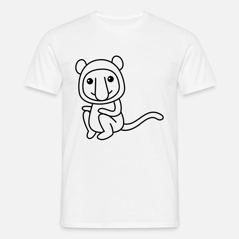 Affe comic Tier - Männer T-Shirt - Weiß