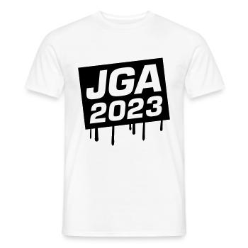 Jga 2023 Junggesellenabschied - Männer T-Shirt - Weiß - Vorne - AI Model Male 178 dark (178cm)