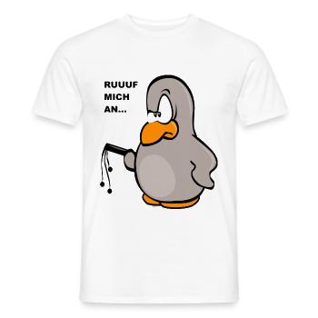 Call me Penguin Whip Gift Idea For you - Men's T-Shirt - white - Front - AI Model Male 178 dark (178cm)