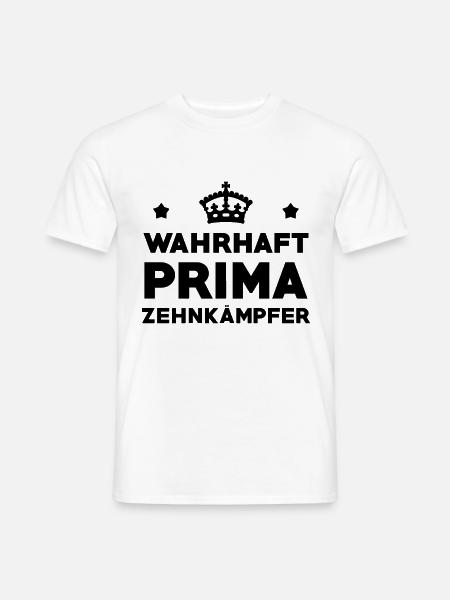 Zehnkampf / Zehnkämpfer / Zehnkämpferin / Sport - Männer T-Shirt - Weiß