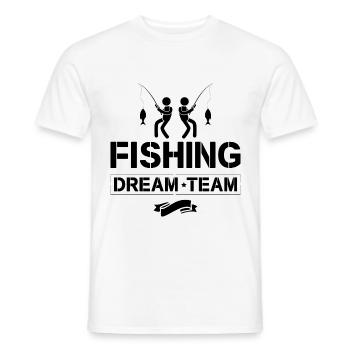 Équipe de rêve de pêche - T-shirt homme - blanc - Devant - AI Model Male 178 dark (178cm)