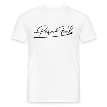 Père-fect - T-shirt homme - blanc - Devant - AI Model Male 178 dark (178cm)