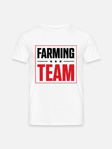 Farming Team - Männer T-Shirt - Weiß