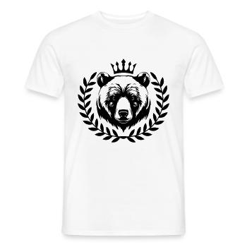 Ours Grizzly Animal - T-shirt homme - blanc - Devant - AI Model Male 178 dark (178cm)