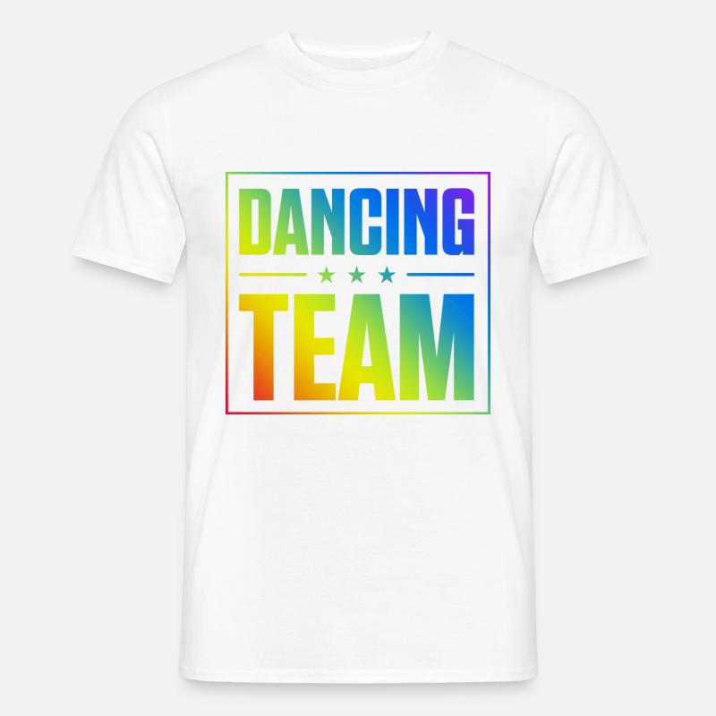 Dancing Team - Männer T-Shirt - Weiß