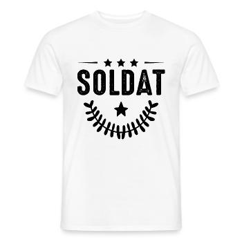 Profession de soldat - T-shirt homme - blanc - Devant - AI Model Male 178 dark (178cm)