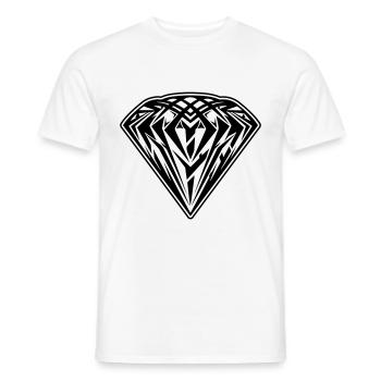 Diamond Symbol Icon - Men's T-Shirt - white - Front - AI Model Male 178 dark (178cm)