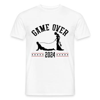 Game Over 2024 Hochzeit - Männer T-Shirt - Weiß - Vorne - AI Model Male 178 dark (178cm)