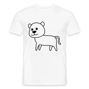 Panther Comic Tier - Männer T-Shirt - Weiß - Vorne - AI Model Male 178 dark (178cm)