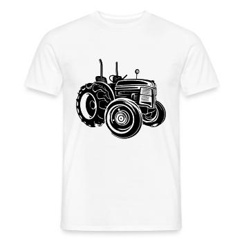Tracteur Farmer Symbole Farmer - T-shirt homme - blanc - Devant - AI Model Male 178 dark (178cm)