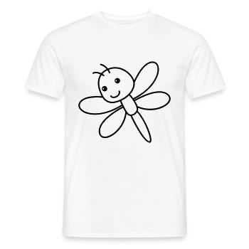 Drachenfliege libelle - Männer T-Shirt - Weiß - Vorne - AI Model Male 178 dark (178cm)
