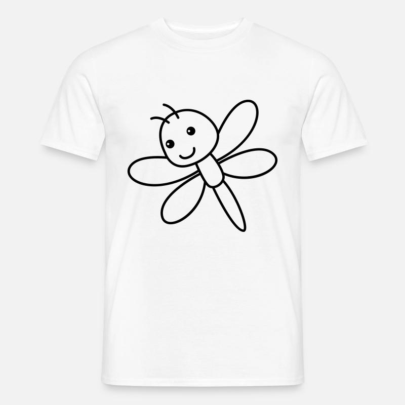 Drachenfliege libelle - Männer T-Shirt - Weiß