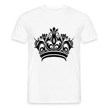 Krone Symbol - Männer T-Shirt - Weiß - Vorne - AI Model Male 178 dark (178cm)