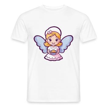 Fairy Baking Cooking Cute - Men's T-Shirt - white - Front - AI Model Male 178 dark (178cm)