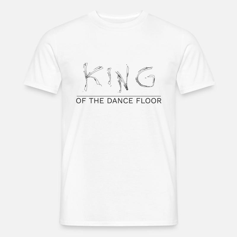 König der Tanzfläche - Männer T-Shirt - Weiß