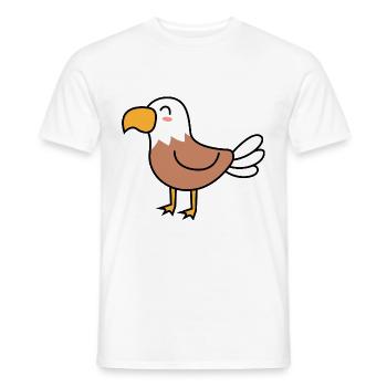 Eagle Comic Animal - Men's T-Shirt - white - Front - AI Model Male 178 dark (178cm)