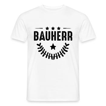 Bauherr Haus Bau - Männer T-Shirt - Weiß - Vorne - AI Model Male 178 dark (178cm)