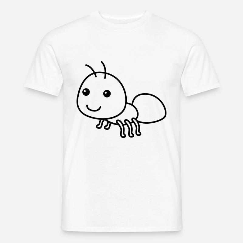 Ameise Comic Tier - Männer T-Shirt - Weiß