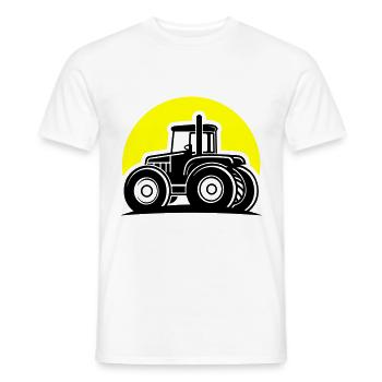 Traktor Icon Farmer Symbol - Männer T-Shirt - Weiß - Vorne - AI Model Male 178 dark (178cm)