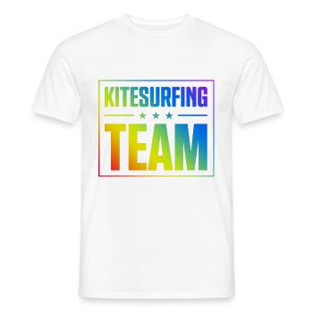 Kitesurfing Team - Männer T-Shirt - Weiß - Vorne - AI Model Male 178 dark (178cm)