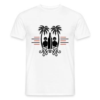 Palmen Strand Urlaub Party - Männer T-Shirt - Weiß - Vorne - AI Model Male 178 dark (178cm)