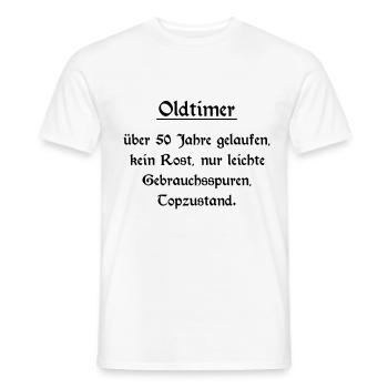 Oldtimer - 50. Geburtstag - Männer T-Shirt - Weiß - Vorne - AI Model Male 178 dark (178cm)