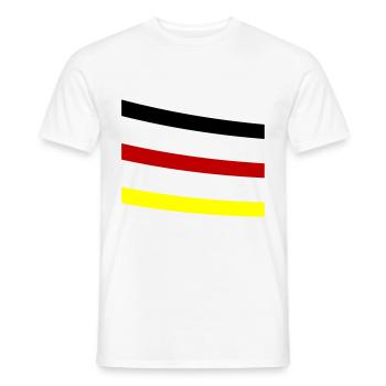 Germany Line - Men's T-Shirt - white - Front - AI Model Male 178 dark (178cm)