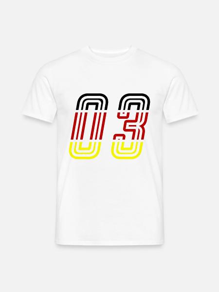 3 Number symbol Germany - Men's T-Shirt - white