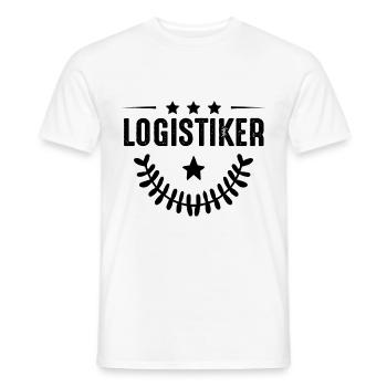 Logistiker Beruf - Männer T-Shirt - Weiß - Vorne - AI Model Male 178 dark (178cm)