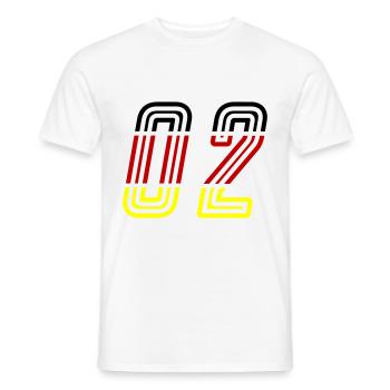 2 Zahl symbol Germany - Männer T-Shirt - Weiß - Vorne - AI Model Male 178 dark (178cm)
