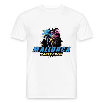Mallorca Party Crew Holiday Saying - Men's T-Shirt - white - Front - AI Model Male 178 dark (178cm)